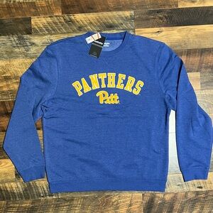 Pittsburgh Panthers Blue NCAA Men’s Crewneck Size Medium Embroidered Pullover